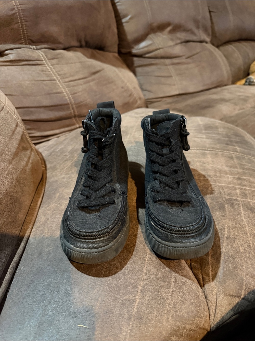 Billy Kids Black High-Top Black Sneakers